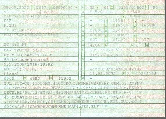 Vehicle registration
