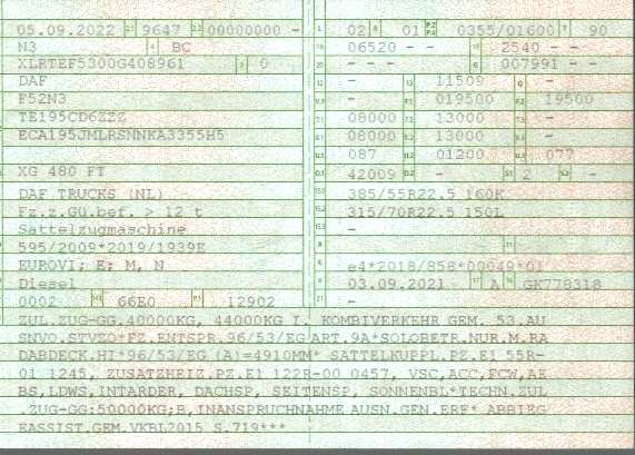 Vehicle registration