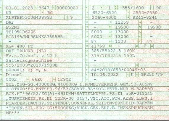 Vehicle registration