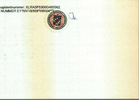 Zulassungsbescheinigung