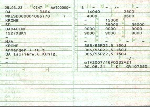 Vehicle registration