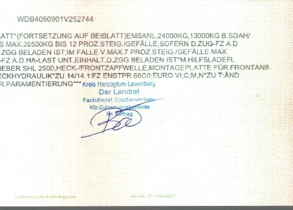 Vehicle registration