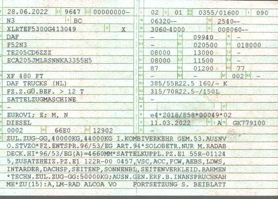 Vehicle registration
