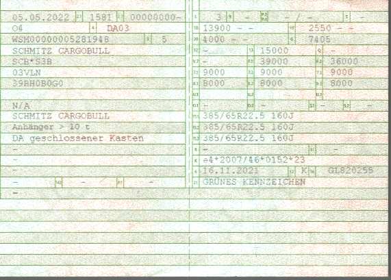 Vehicle registration