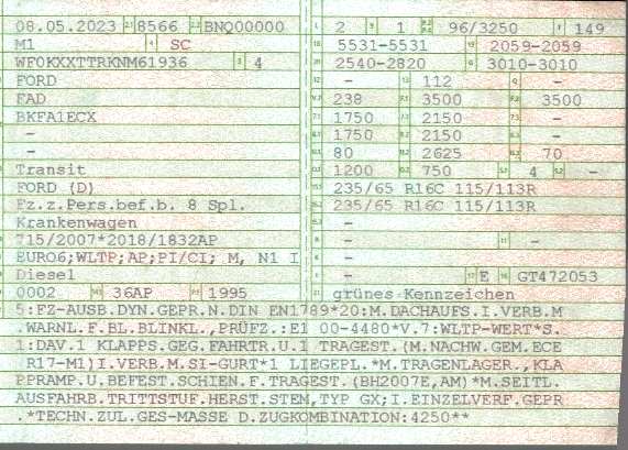 Vehicle registration