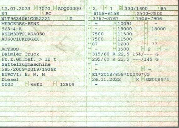 Vehicle registration