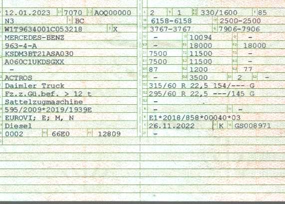 Vehicle registration