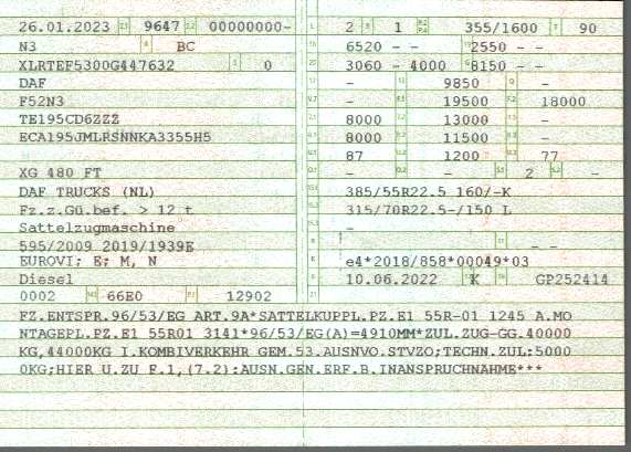 Vehicle registration