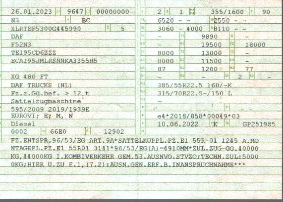 Vehicle registration