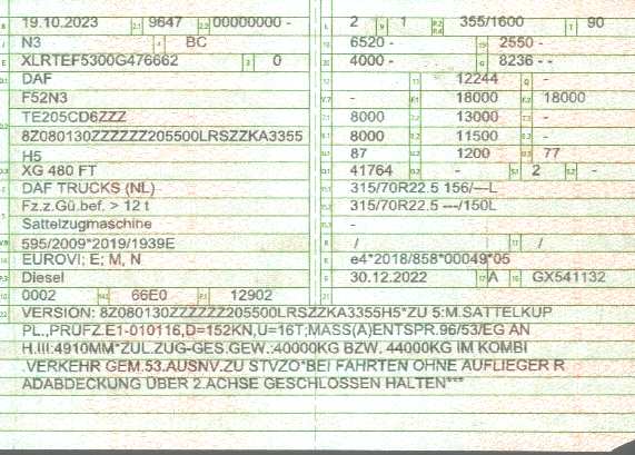Vehicle registration
