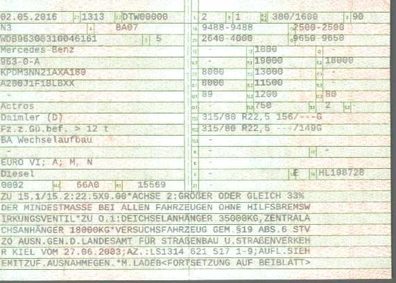 Vehicle registration