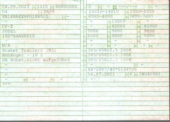 Vehicle registration