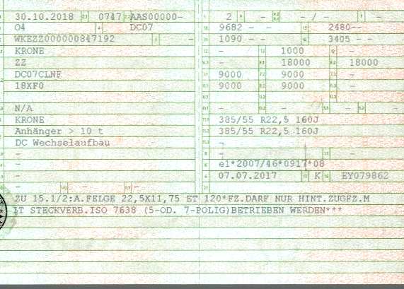 Vehicle registration