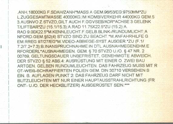 Zulassungsbescheinigung