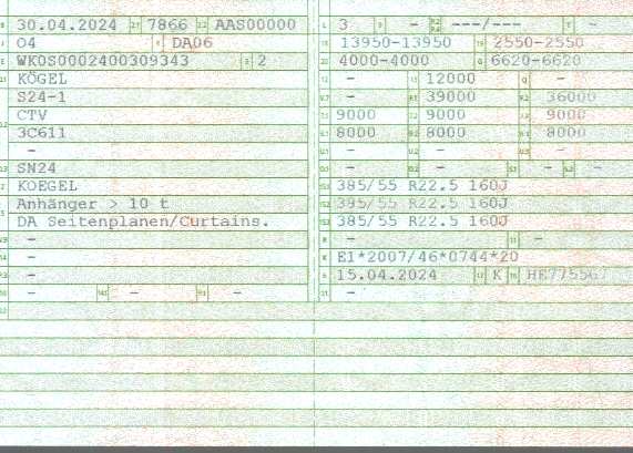 Zulassungsbescheinigung