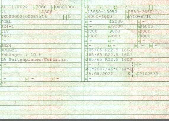 Zulassungsbescheinigung