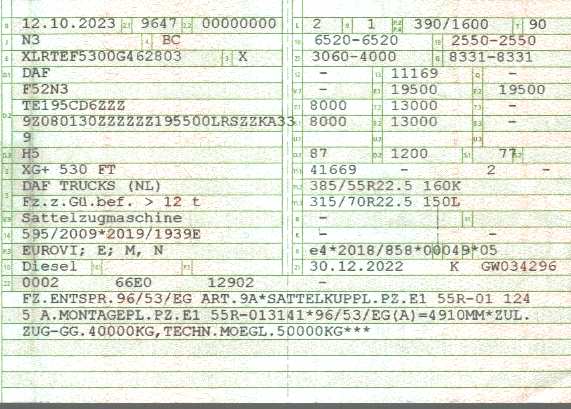 Vehicle registration