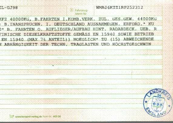 Vehicle registration