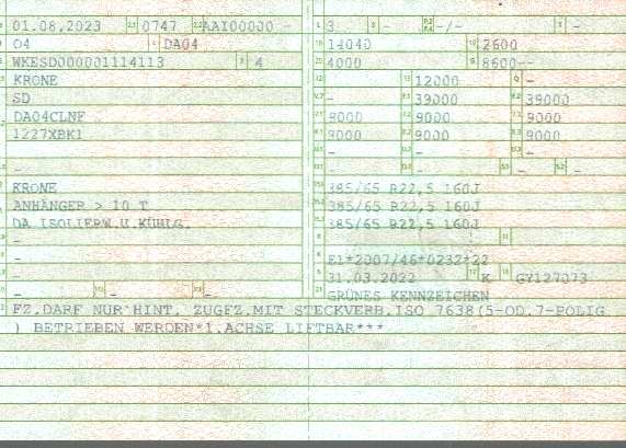 Zulassungsbescheinigung