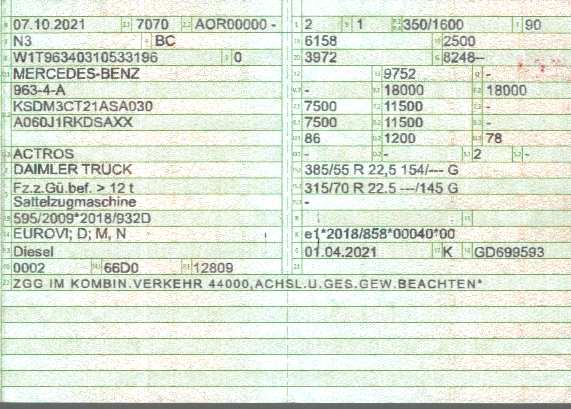 Vehicle registration