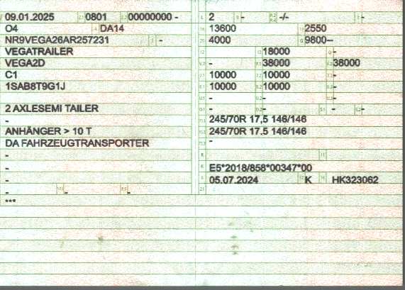 Vehicle registration