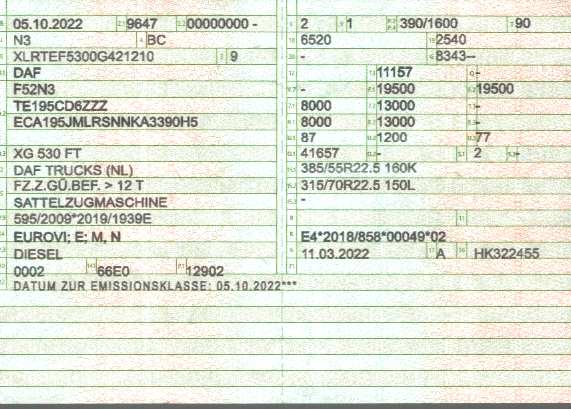 Vehicle registration