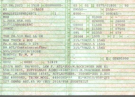 Vehicle registration