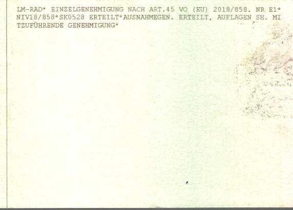 Zulassungsbescheinigung