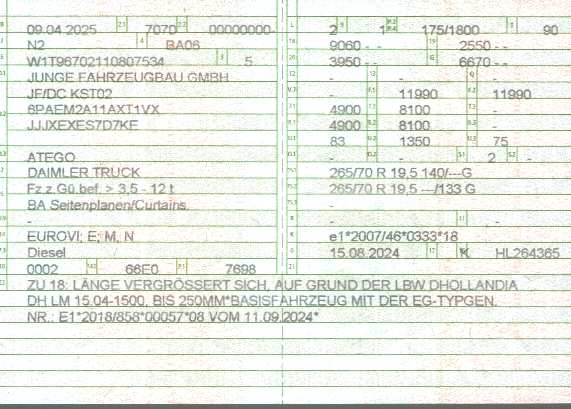 Zulassungsbescheinigung