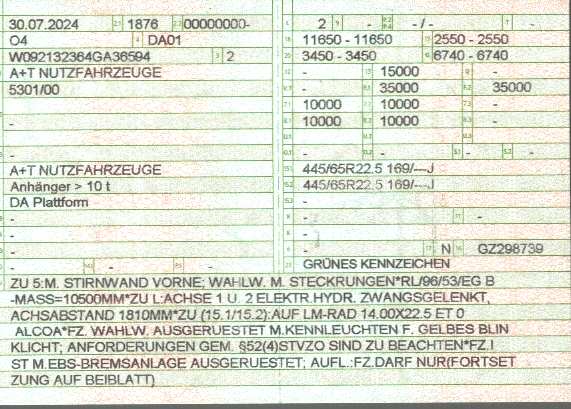 Vehicle registration