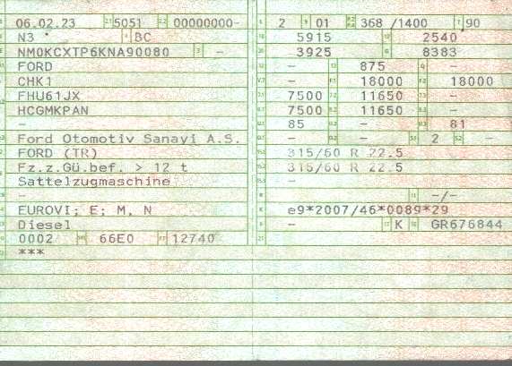 Vehicle registration