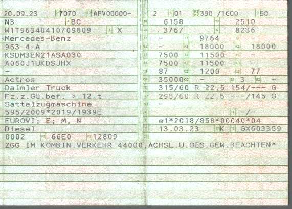Vehicle registration